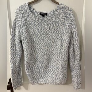 Buffalo David Bitton Women's Textured Knit Sweater - Blue and White